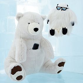 Giant Polar Bear Rockin Plush Speaker