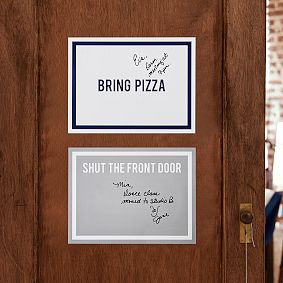 No Nails Dry-Erase Entry Boards