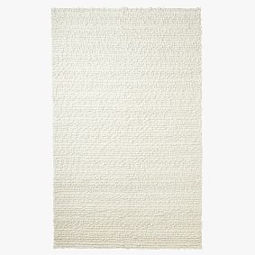 Undyed Wool Textured Loop Rug