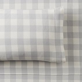 Buffalo Check Organic Flannel Sheet Set