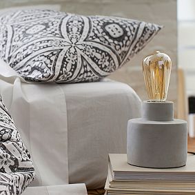 Cement Base Table Lamp