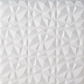 Dimensional Geometric Wall Tiles, Set of 8