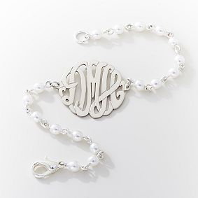 Monogram Pearl  Bracelet