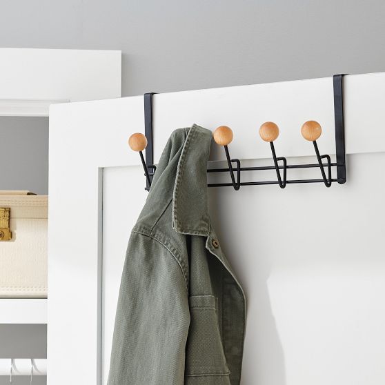 Rounded Over-the-Door Hook Rack