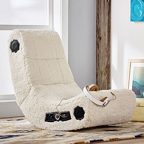 Sherpa Ivory Modern Media Gaming Chair
