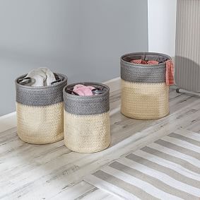 Flexible Laundry Baskets with Handles, Set of 3 