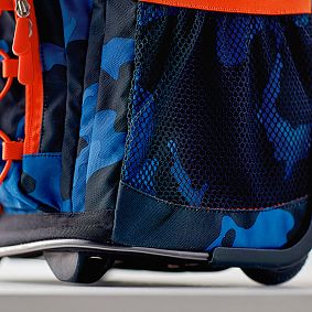 Gear-Up Black Camo Rolling Backpack