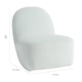 Performance Velvet Light Pool Rocking Lounge Chair