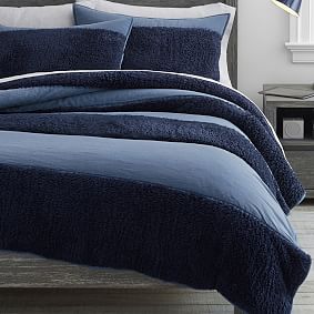 Bold Stripe Sherpa Comforter