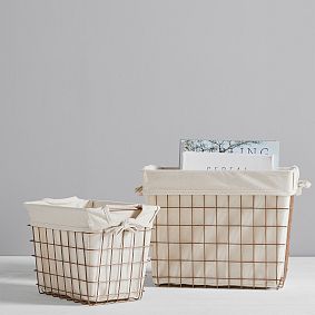 Lined Wire Baskets