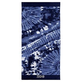 Tie-Dye Blast Beach Towel UPF 50+, Navy