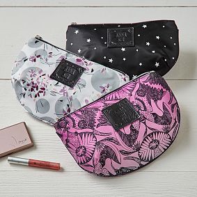 Anna Sui Black/White Stars Small Things Pouch