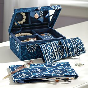 Block Print Jewelry Storage