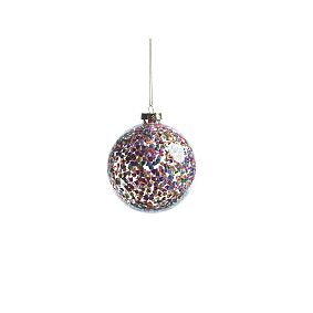 Multicolor Sequin Ornaments - Set of 6