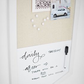 Wood Framed Hexagon Wall Organizer, Simply White