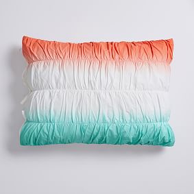 Dip Dye Ruched Sham