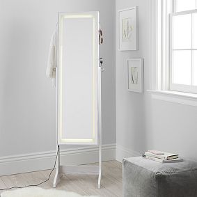 Heirloom Light Up Full-Length Jewelry Mirror Safe