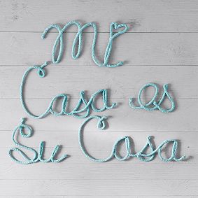 Mi Casa Es Su Casa Rope Decor
