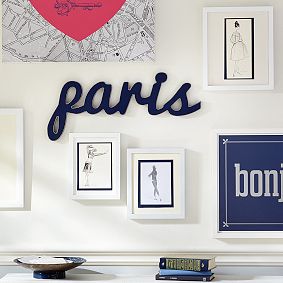 Paris Wood Word Decor