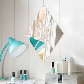 Acrylic Mirror Set, Diamonds