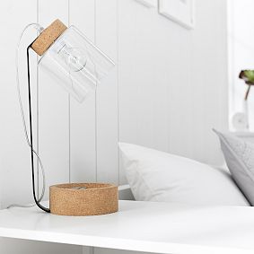 Cork and Glass Task Lamp