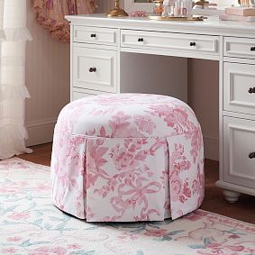 LoveShackFancy Garden Damask Ottoman