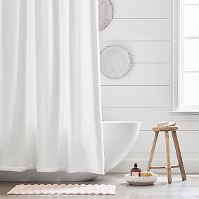 Bamboo Carved Ribbed Bath Mat