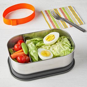Black &amp; Blum Orange Stainless Steel Lunch Box
