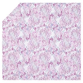 Cheetah Duvet Cover &amp; Pillowcases, Lavender Multi
