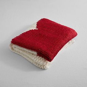 St. Jude Heart Knit Throw