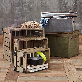Wooden Storage Crates