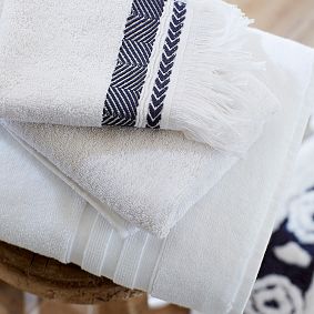 Boho Fringe Bath Towels