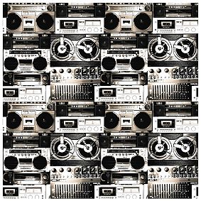 Boom Boxes Wall Mural