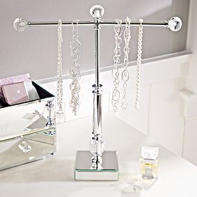 Mirrored Necklace Holder