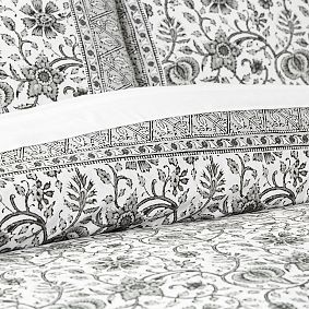 Paisley Floral Organic Duvet Cover