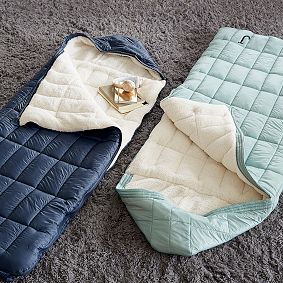Light Blue Polar Puff Sleeping Bag