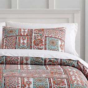 Paloma Paisley Duvet Bedding Set with Duvet Cover, Duvet Insert, Sham, Sheet Set + Pillow Inserts