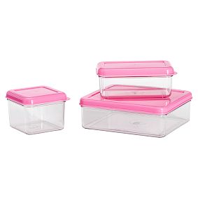 C-Thru Lunch Containers, Set of 3