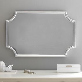 Scallop Silver Leaf Mirror