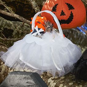White Tulle Treat Bag