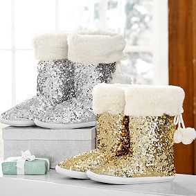 Sequin Booties