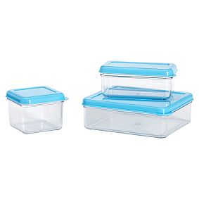 C-Thru Lunch Containers, Set of 3
