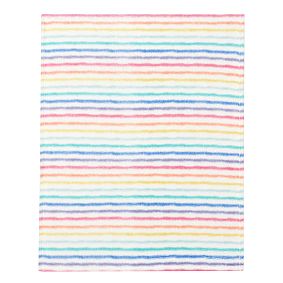Rainbow Stripe Plush Throw