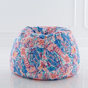 Large Lilly Pulitzer Bean Bag Chair, Slathouse Soiree