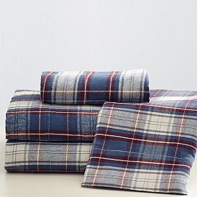 Bungalow Plaid Flannel Sheet Set
