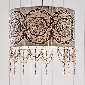 Dream Catcher Drum Shade Pendant