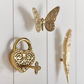Gold Vintage Novelty Hooks