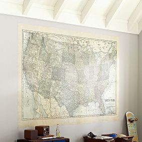 USA Map Decal