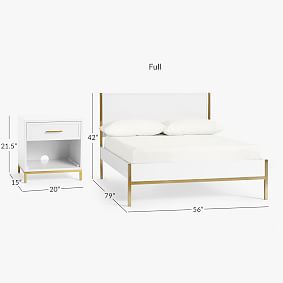 Blaire Platform Bed &amp; Nightstand Set