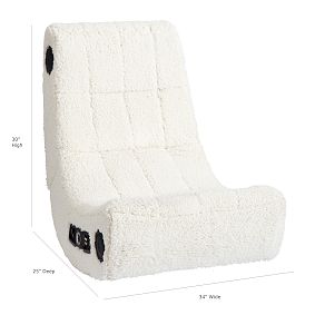 Sherpa Ivory Modern Media Gaming Chair